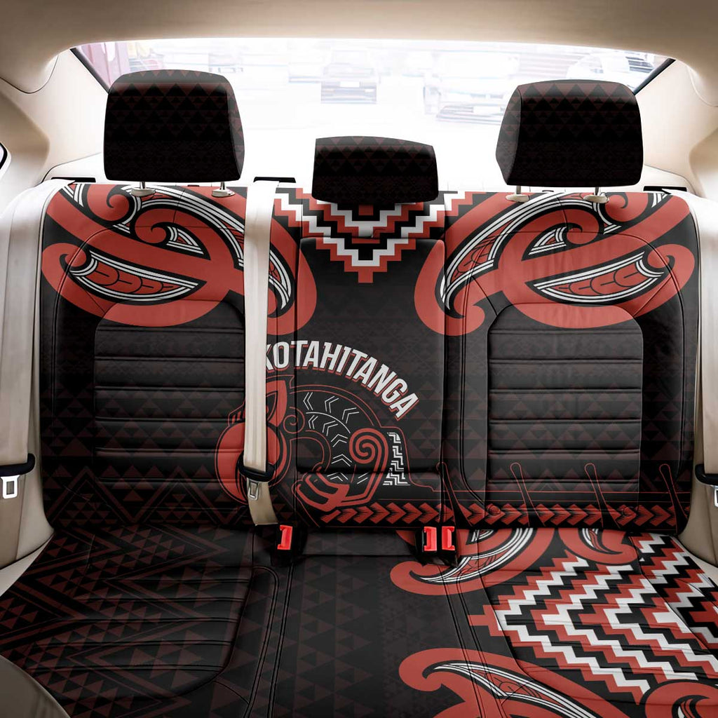 Maori Waitangi Back Car Seat Cover Kotahitanga Poutama Mix Whakairo - Aussie Hoodie