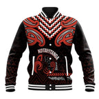Maori Waitangi Baseball Jacket Kotahitanga Poutama Mix Whakairo - Aussie Hoodie