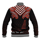 Maori Waitangi Baseball Jacket Kotahitanga Poutama Mix Whakairo - Aussie Hoodie