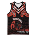 Maori Waitangi Basketball Jersey Kotahitanga Poutama Mix Whakairo - Aussie Hoodie