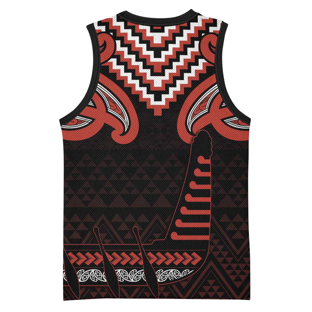 Maori Waitangi Basketball Jersey Kotahitanga Poutama Mix Whakairo - Aussie Hoodie