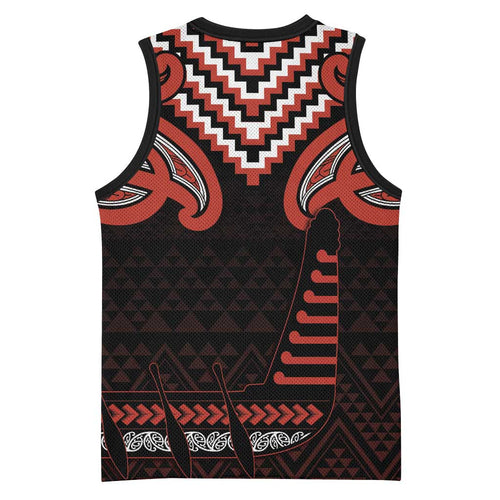 Maori Waitangi Basketball Jersey Kotahitanga Poutama Mix Whakairo - Aussie Hoodie