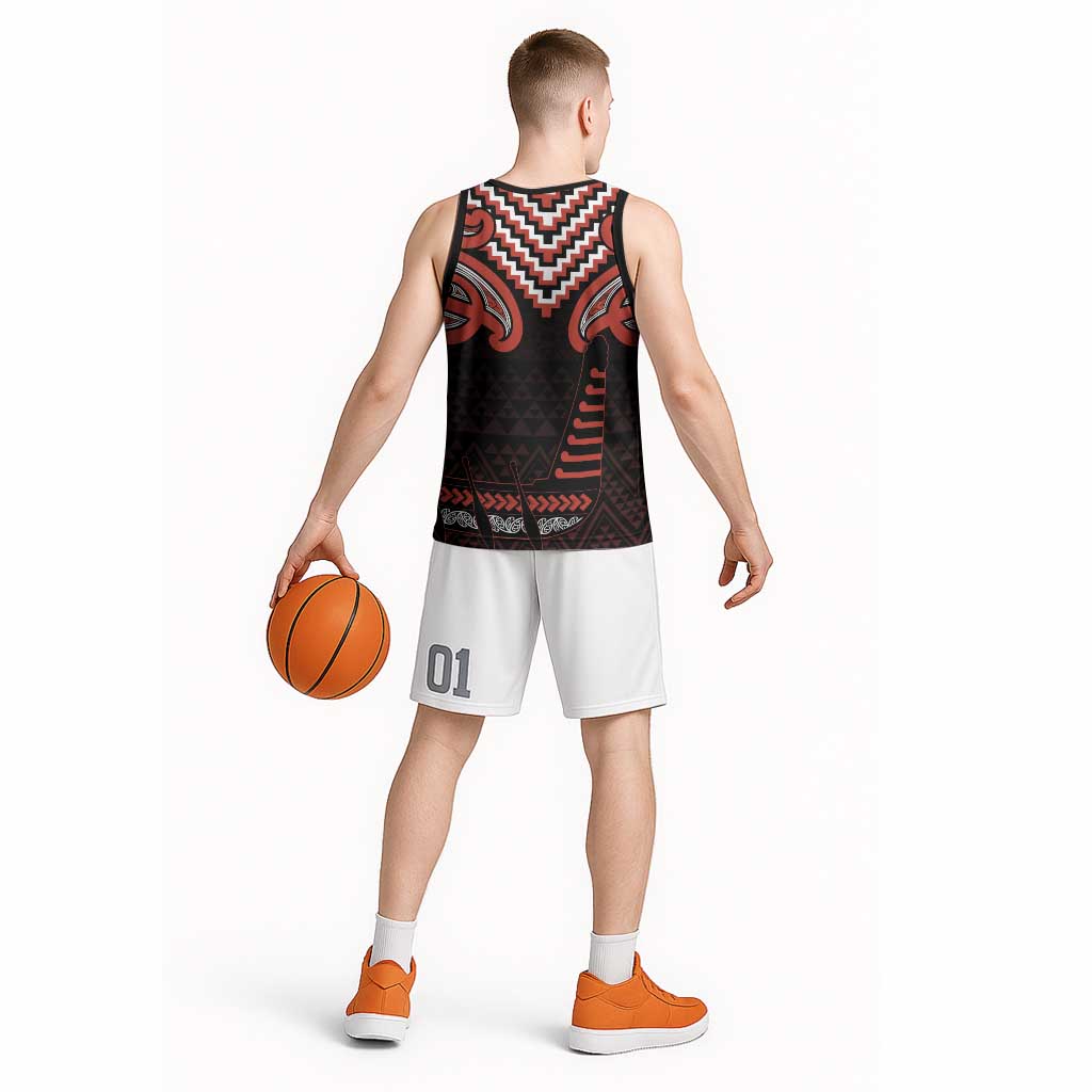 Maori Waitangi Basketball Jersey Kotahitanga Poutama Mix Whakairo - Aussie Hoodie