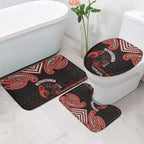 Maori Waitangi Bathroom Set Kotahitanga Poutama Mix Whakairo - Aussie Hoodie