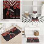 Maori Waitangi Bathroom Set Kotahitanga Poutama Mix Whakairo - Aussie Hoodie