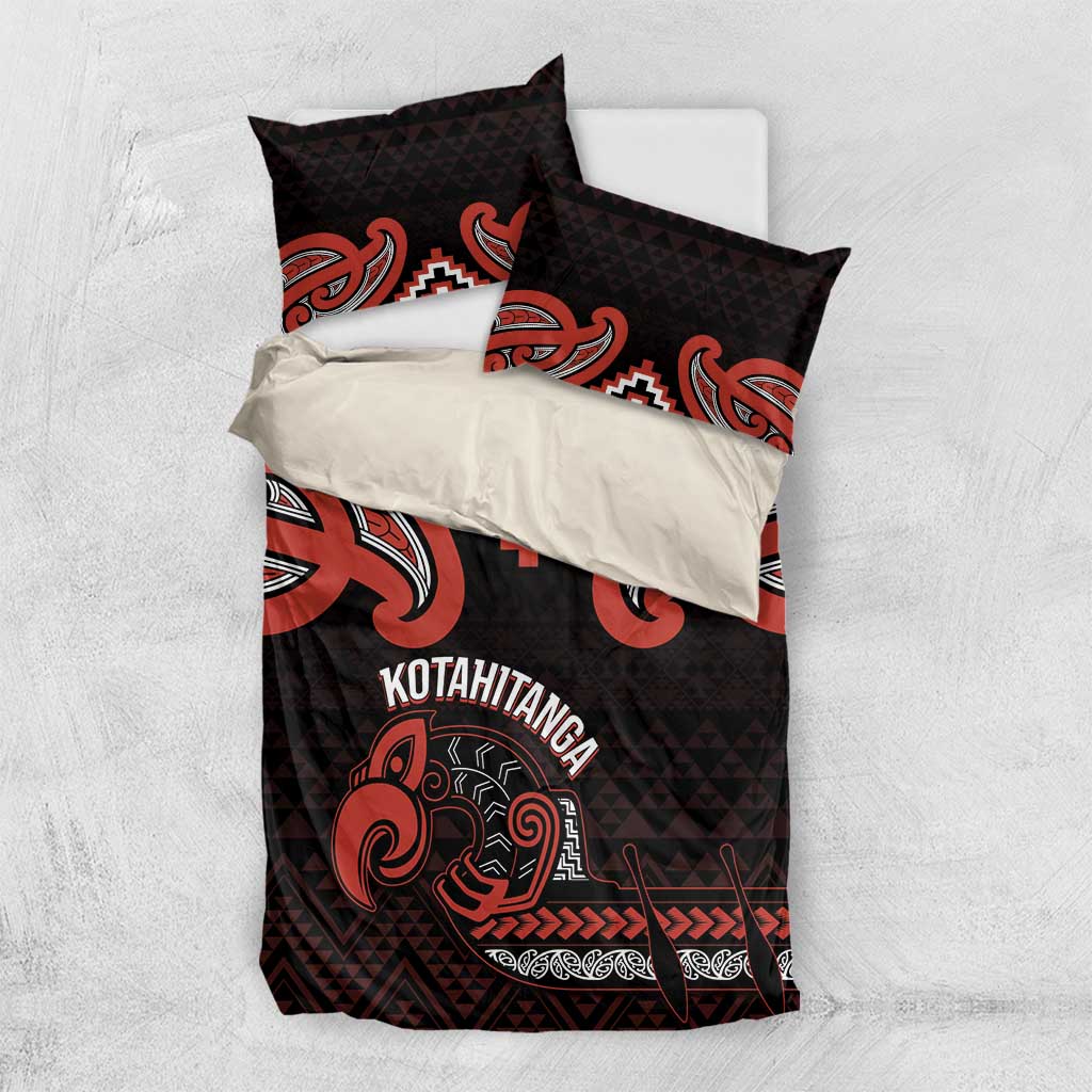 Maori Waitangi Bedding Set Kotahitanga Poutama Mix Whakairo - Aussie Hoodie