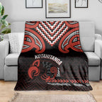 Maori Waitangi Blanket Kotahitanga Poutama Mix Whakairo - Aussie Hoodie