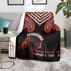 Maori Waitangi Blanket Kotahitanga Poutama Mix Whakairo - Aussie Hoodie