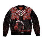 Maori Waitangi Bomber Jacket Kotahitanga Poutama Mix Whakairo - Aussie Hoodie