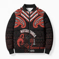 Maori Waitangi Bomber Puffer Jacket Kotahitanga Poutama Mix Whakairo - Aussie Hoodie