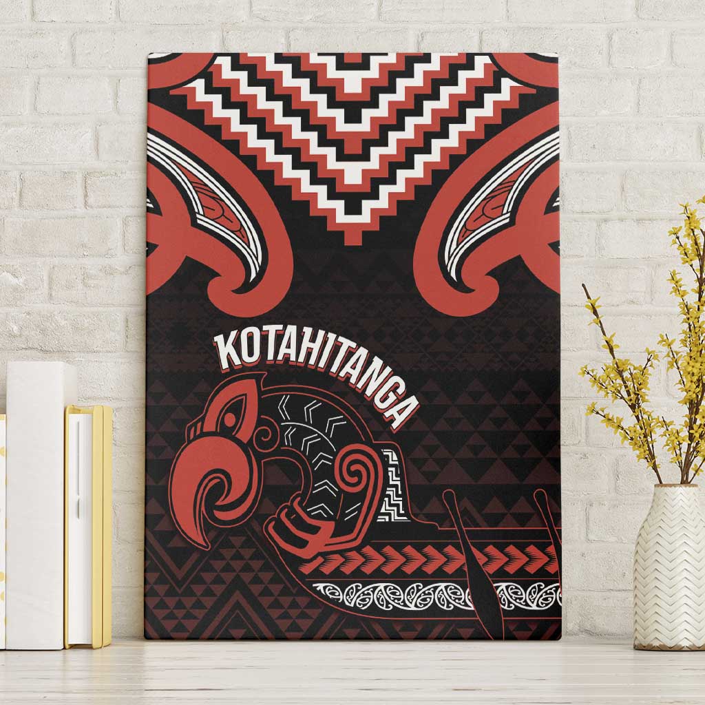 Maori Waitangi Canvas Wall Art Kotahitanga Poutama Mix Whakairo - Aussie Hoodie