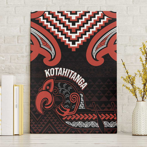Maori Waitangi Canvas Wall Art Kotahitanga Poutama Mix Whakairo - Aussie Hoodie