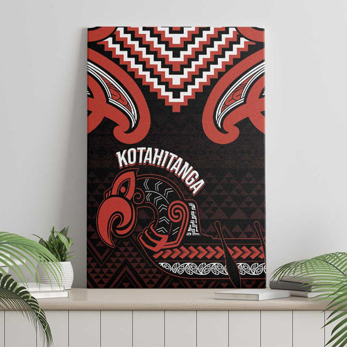 Maori Waitangi Canvas Wall Art Kotahitanga Poutama Mix Whakairo - Aussie Hoodie