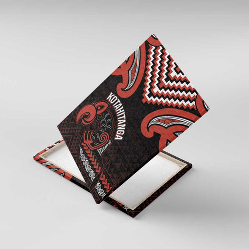 Maori Waitangi Canvas Wall Art Kotahitanga Poutama Mix Whakairo - Aussie Hoodie