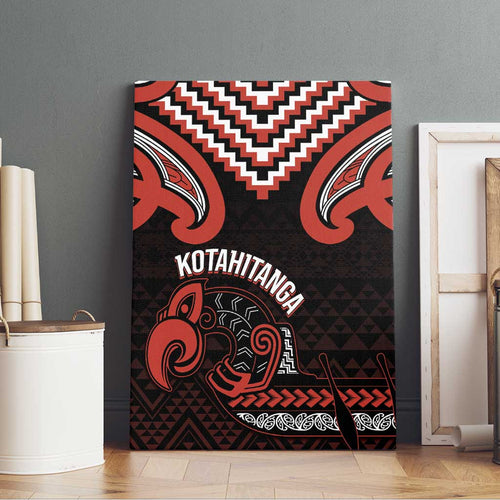 Maori Waitangi Canvas Wall Art Kotahitanga Poutama Mix Whakairo - Aussie Hoodie