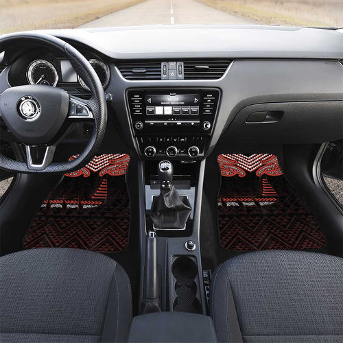 Maori Waitangi Car Mats Kotahitanga Poutama Mix Whakairo - Aussie Hoodie