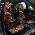 Maori Waitangi Car Seat Cover Kotahitanga Poutama Mix Whakairo - Aussie Hoodie