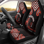 Maori Waitangi Car Seat Cover Kotahitanga Poutama Mix Whakairo - Aussie Hoodie