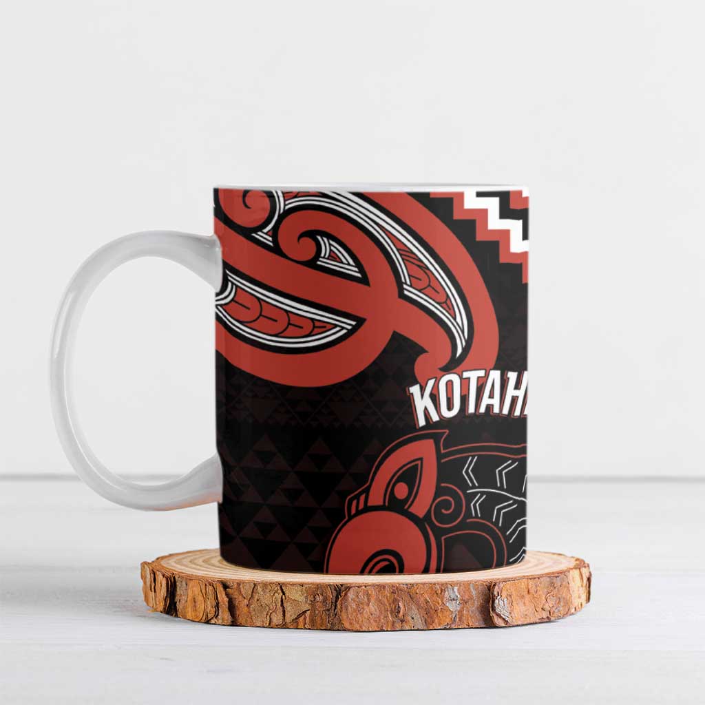 Maori Waitangi Ceramic Mug Kotahitanga Poutama Mix Whakairo - Aussie Hoodie