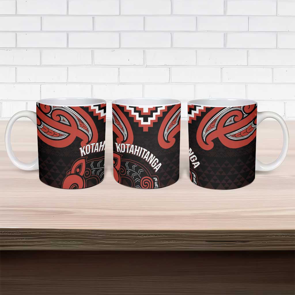 Maori Waitangi Ceramic Mug Kotahitanga Poutama Mix Whakairo - Aussie Hoodie