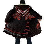 Maori Waitangi Cloak Kotahitanga Poutama Mix Whakairo - Aussie Hoodie