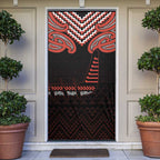 Maori Waitangi Door Cover Kotahitanga Poutama Mix Whakairo - Aussie Hoodie