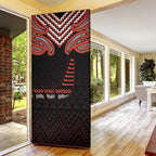 Maori Waitangi Door Cover Kotahitanga Poutama Mix Whakairo - Aussie Hoodie