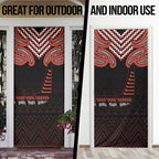 Maori Waitangi Door Cover Kotahitanga Poutama Mix Whakairo - Aussie Hoodie