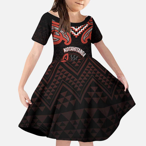 Maori Waitangi Family Matching Long Sleeve Bodycon Dress and Hawaiian Shirt Kotahitanga Poutama Mix Whakairo - Aussie Hoodie