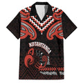 Maori Waitangi Family Matching Long Sleeve Bodycon Dress and Hawaiian Shirt Kotahitanga Poutama Mix Whakairo - Aussie Hoodie