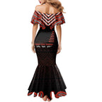 Maori Waitangi Family Matching Mermaid Dress and Hawaiian Shirt Kotahitanga Poutama Mix Whakairo - Aussie Hoodie