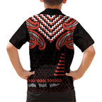 Maori Waitangi Family Matching Puletasi and Hawaiian Shirt Kotahitanga Poutama Mix Whakairo - Aussie Hoodie