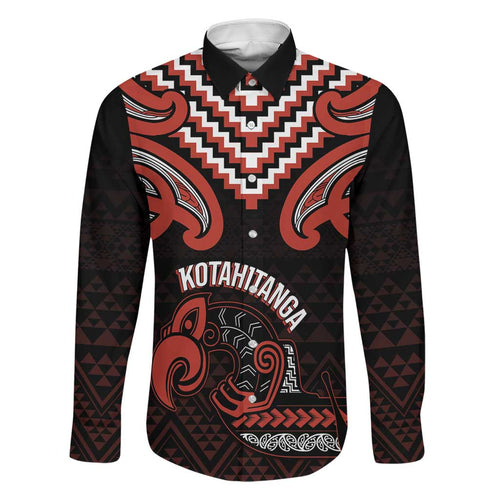 Maori Waitangi Family Matching Short Sleeve Bodycon Dress and Hawaiian Shirt Kotahitanga Poutama Mix Whakairo - Aussie Hoodie