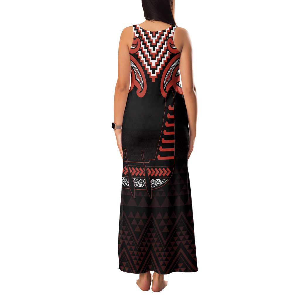 Maori Waitangi Family Matching Tank Maxi Dress and Hawaiian Shirt Kotahitanga Poutama Mix Whakairo - Aussie Hoodie