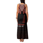 Maori Waitangi Family Matching Tank Maxi Dress and Hawaiian Shirt Kotahitanga Poutama Mix Whakairo - Aussie Hoodie