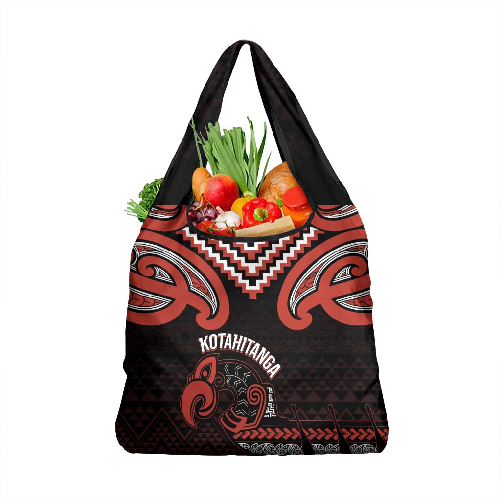 Maori Waitangi Grocery Bag Kotahitanga Poutama Mix Whakairo - Aussie Hoodie