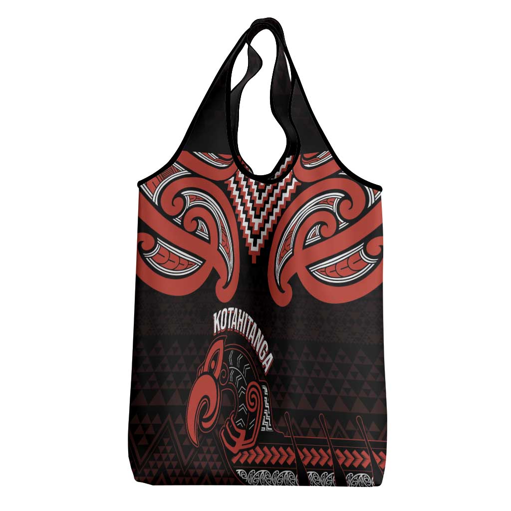 Maori Waitangi Grocery Bag Kotahitanga Poutama Mix Whakairo - Aussie Hoodie