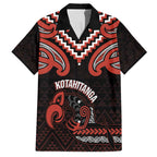 Maori Waitangi Hawaiian Shirt Kotahitanga Poutama Mix Whakairo - Aussie Hoodie