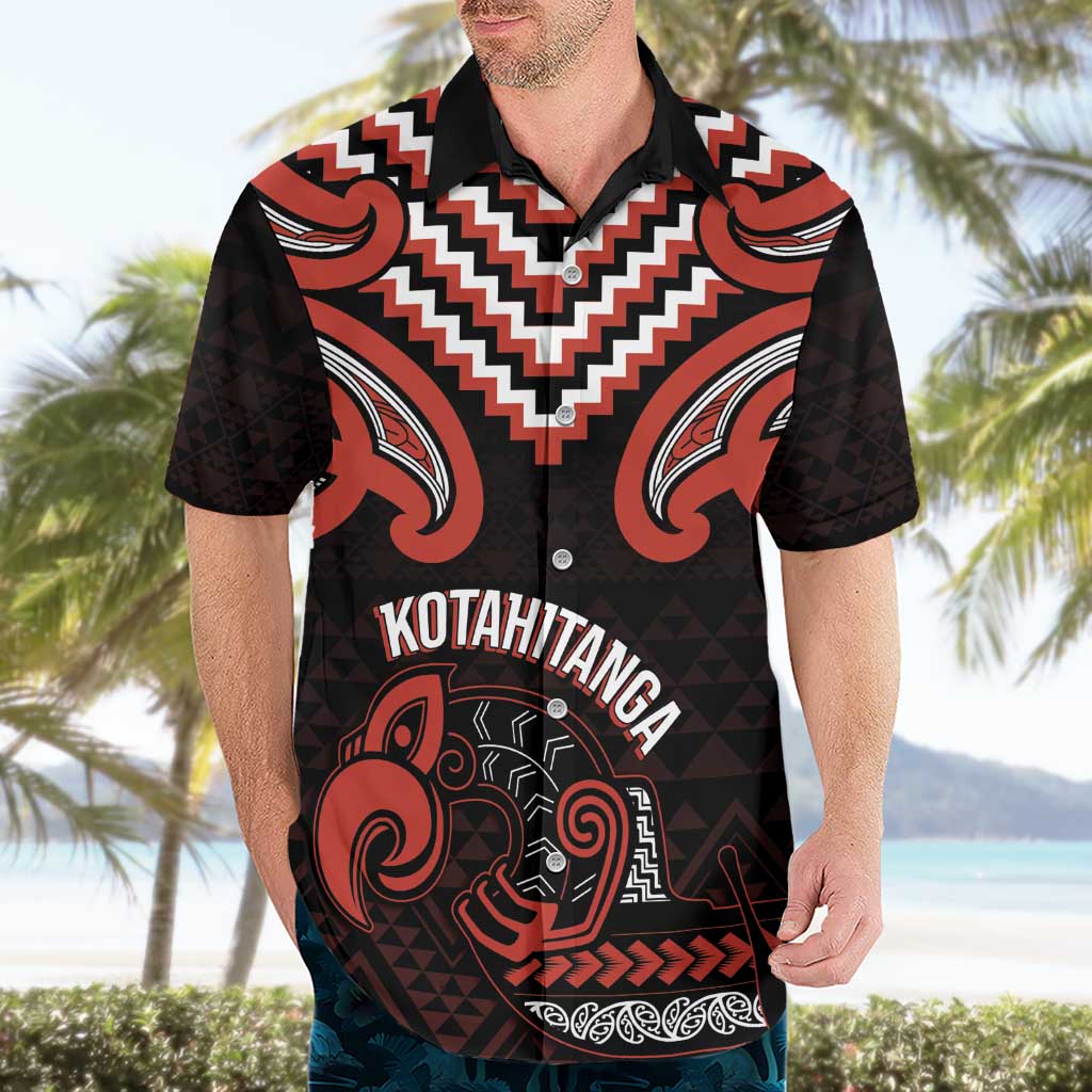 Maori Waitangi Hawaiian Shirt Kotahitanga Poutama Mix Whakairo - Aussie Hoodie