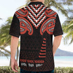 Maori Waitangi Hawaiian Shirt Kotahitanga Poutama Mix Whakairo - Aussie Hoodie