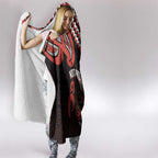 Maori Waitangi Hooded Blanket Kotahitanga Poutama Mix Whakairo - Aussie Hoodie