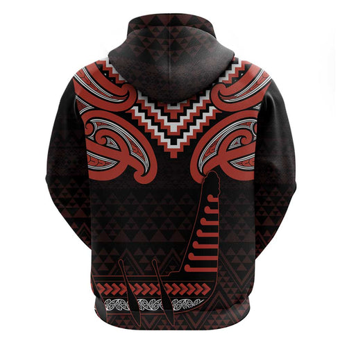 Maori Waitangi Hoodie Kotahitanga Poutama Mix Whakairo - Aussie Hoodie