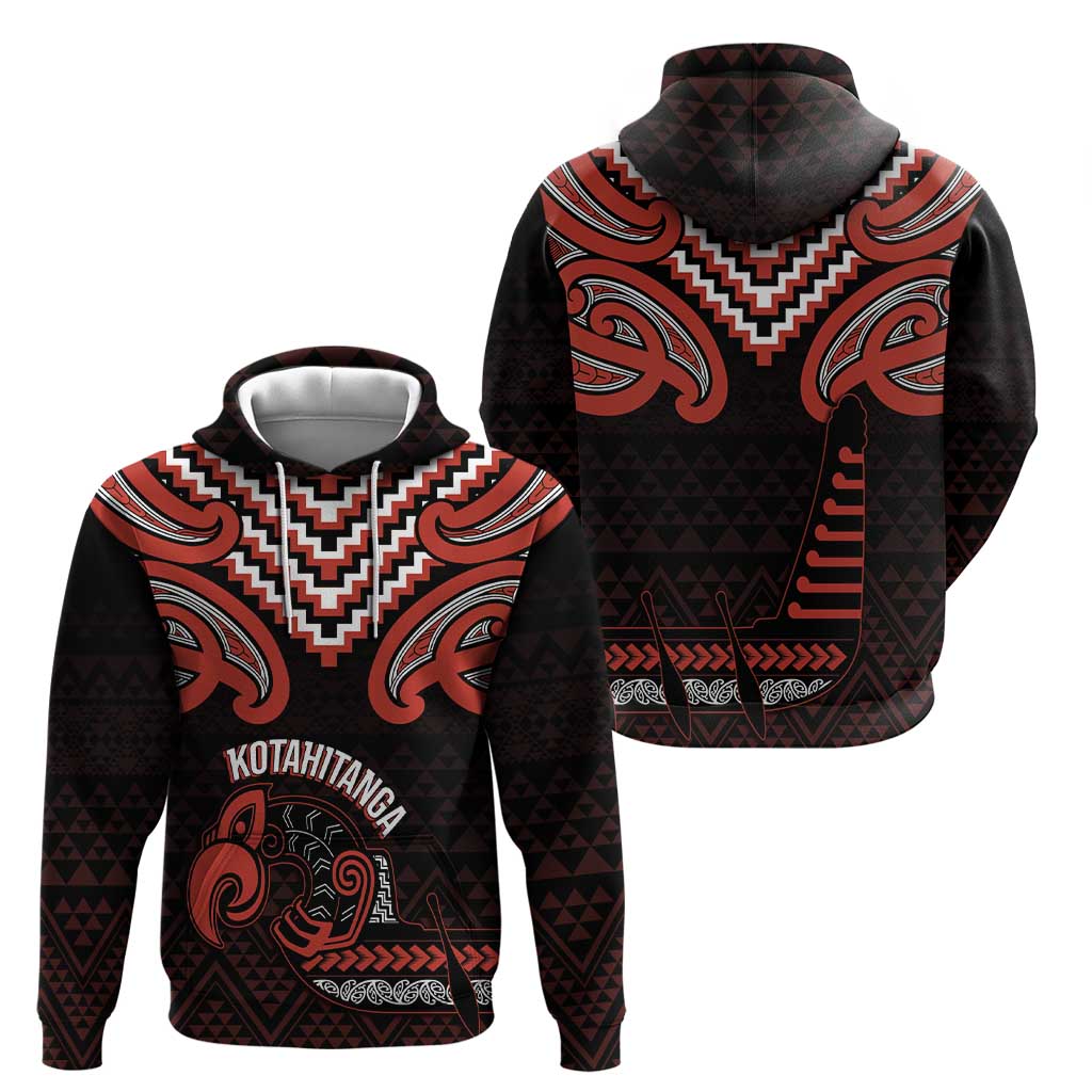 Maori Waitangi Hoodie Kotahitanga Poutama Mix Whakairo - Aussie Hoodie