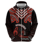Maori Waitangi Hoodie Kotahitanga Poutama Mix Whakairo - Aussie Hoodie