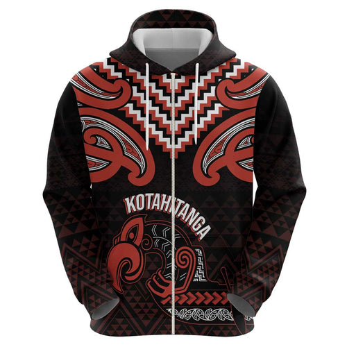 Maori Waitangi Hoodie Kotahitanga Poutama Mix Whakairo - Aussie Hoodie