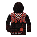 Maori Waitangi Kid Hoodie Kotahitanga Poutama Mix Whakairo - Aussie Hoodie