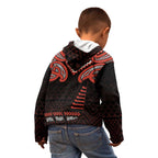 Maori Waitangi Kid Hoodie Kotahitanga Poutama Mix Whakairo - Aussie Hoodie