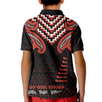 Maori Waitangi Kid Polo Shirt Kotahitanga Poutama Mix Whakairo - Aussie Hoodie