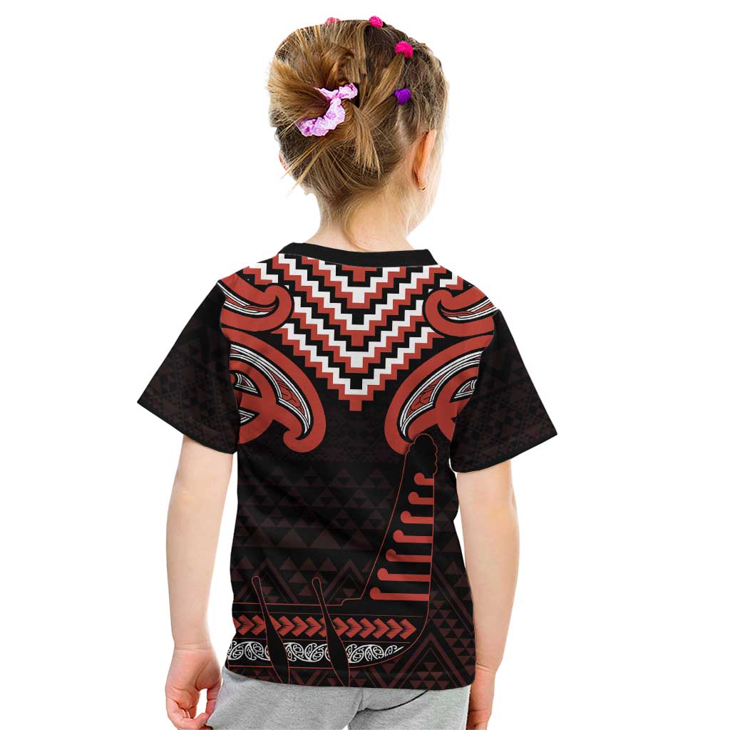 Maori Waitangi Kid T Shirt Kotahitanga Poutama Mix Whakairo - Aussie Hoodie