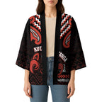 Maori Waitangi Kimono Kotahitanga Poutama Mix Whakairo - Aussie Hoodie